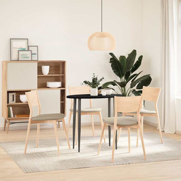 vidaXL Blat do stołu, brązowy, 80x40x2 cm, lite drewno dębowe, owalny