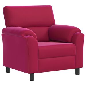 vidaXL Sofa Czerwone wino 94 x 85 x 93 cm Welur