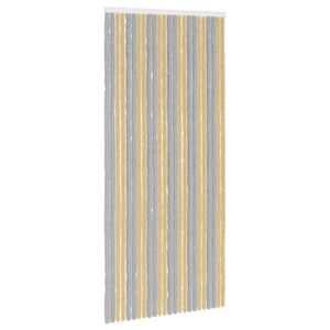 vidaXL Firanka owadobojna z chenillu Szary i beżowy 100 x 220 cm