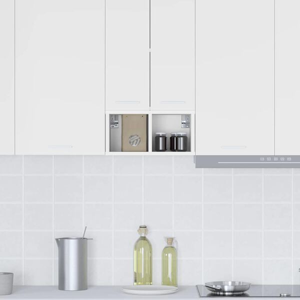 vidaXL Szafka wisząca Biały 20 x 29,5 x 40 cm Materiał drewnopochodny