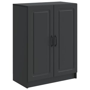 vidaXL Bufet Czarny 66 x 34,5 x 87 cm Drewno inżynieryjne