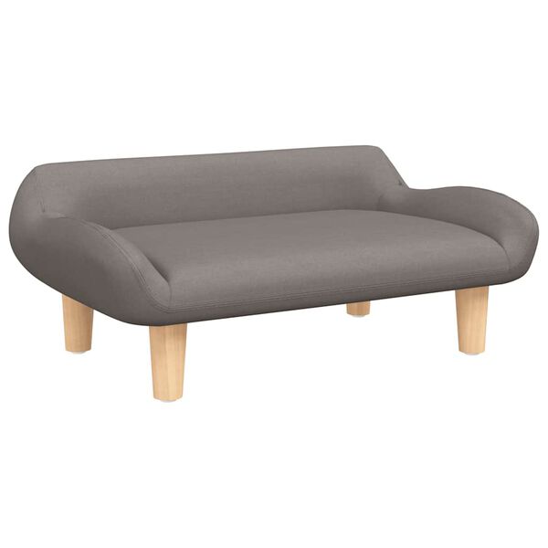 vidaXL Sofa dla dzieci, kolor taupe, 70x40x24 cm, obita tkaniną