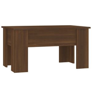 vidaXL Stolik kawowy, brązowy dąb, 79x49x41, materiał drewnopochodny