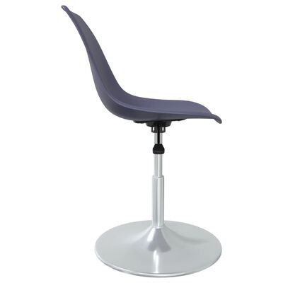 vidaXL Obrotowe krzesła stołowe, 2 szt., lila, PP