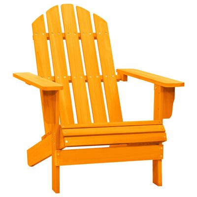 vidaXL Krzesło ogrodowe Adirondack, lite drewno jodłowe, pomarańczowe