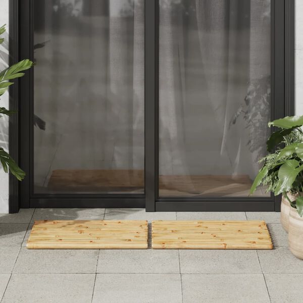 vidaXL Maty łazienkowe, 2 szt., 50x35 cm, bambusowe