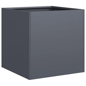 vidaXL Donica, antracytowa, 40x40x40 cm, stal walcowana na zimno