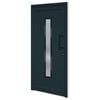 vidaXL Drzwi wejściowe, antracytowe, 98x208 cm, PVC