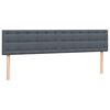 vidaXL Ł&oacute;żko typu Box Spring z materacami Ciemnoszary 200x210 cm
