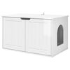vidaXL Koty Dom Błyszcząca biel 85 x 55 x 50,5 cm Drewno inżynieryjne
