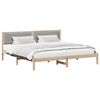 vidaXL Ramka ł&oacute;żka Jasnoszary 200 x 200 cm Lite drewno sosnowe