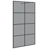 vidaXL Ściana prysznicowa typu walk-in Czarny 115 x 195 cm
