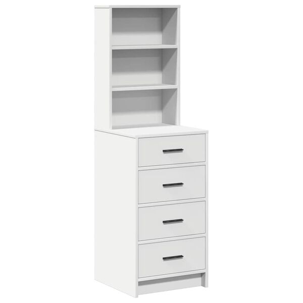 vidaXL Highboard Biały 40 x 41 x 135 cm Materiał drewnopochodny