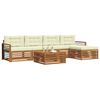 vidaXL Zestaw sof na zewnątrz z poduszką 6 pcs Naturalny i Kremowy