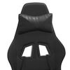 vidaXL Obrotowy fotel gamingowy, czarno, sztuczna sk&oacute;ra