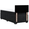 vidaXL Łóżko kontynentalne z materacem, czarne, aksamit 100x200 cm