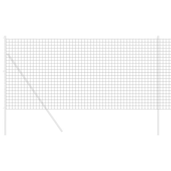 vidaXL Ogrodzenie Euro Szary 1,2 x 25 m Żelazo pokryte PVC