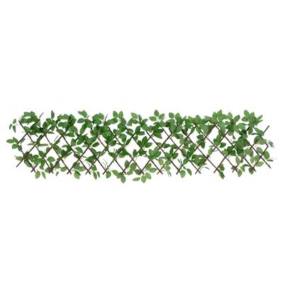vidaXL Kratka ze sztucznym bluszczem, rozsuwana, zielona, 180x30 cm