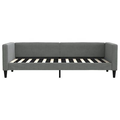 vidaXL Sofa z funkcją spania, ciemnoszara, 80x200 cm, obita tkaniną