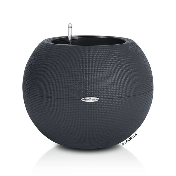 LECHUZA Donica PURO Color 50 ALL-IN-ONE, śr. 50 cm, łupkowa