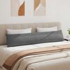 vidaXL Poduszki na sofę 2 pcs Ciemnoszary 200 x 40 cm tkanina