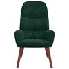 vidaXL Fotel, ciemnozielony, obity aksamitem
