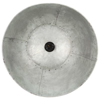vidaXL Lampa wisząca, 25 W, kolor srebra, okrągła, 48 cm, E27