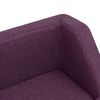 vidaXL Sofa dla psa, bordowa, 60x37x39 cm, lniana