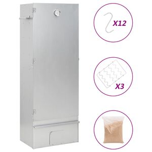 vidaXL Wędzarnia z wi&oacute;rami drewnianymi, 44,5x29x110 cm, stal