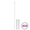 vidaXL Uchwyty do szafek, 10 szt., srebrne, 480 mm, stal nierdzewna