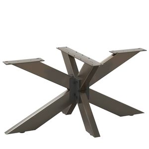 vidaXL Noga stolika kawowego Pająk Kształt Czarny 98x58x(42-43) cm Stal