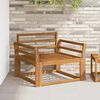 vidaXL Środkowa sofa ogrodowa Lite Drewno Akacji Naturalny