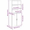vidaXL Highboard Stare drewno 80 x 42,5 x 185 cm