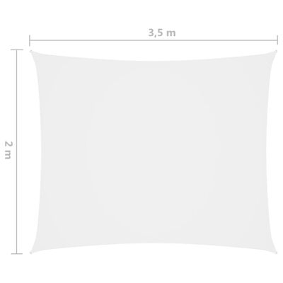 vidaXL Żagiel ogrodowy, tkanina Oxford, prostokątny, 2x3,5 m, biały