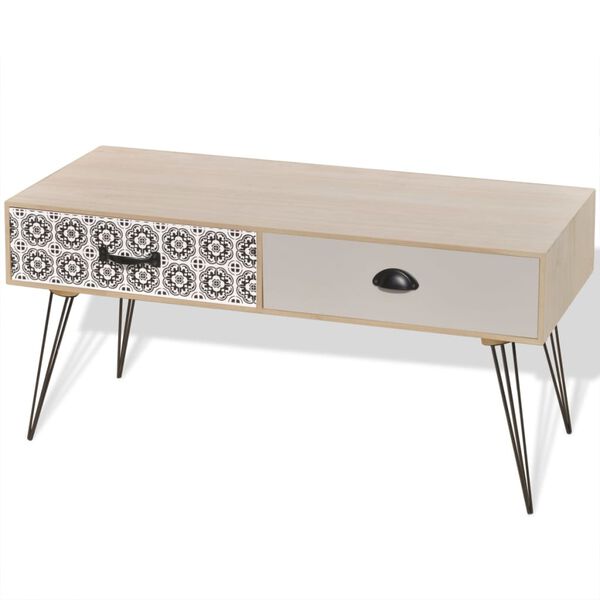 vidaXL Stolik pod telewizor brązowy 100x40x35 cm