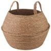 vidaXL Doniczka z uchwytami naturalny &Oslash; 45 x 36 cm 100% Trawa morska