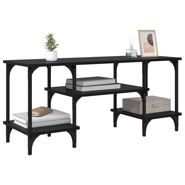 vidaXL Szafka pod telewizor Czarny Dąb 102 x 35 x 45,5 cm