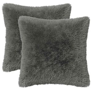 vidaXL Poszewka na poduszkę 2 pcs HEERLEN jasnoszary 30 x 30 cm