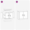 vidaXL Szafka do przechowywania Antracyt 80 x 40 x 70 cm Stal