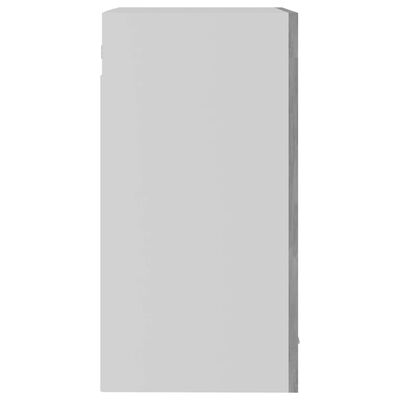 vidaXL Szafka wisząca z szybą, szarość betonu, 40x31x60 cm, płyta