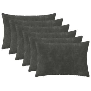 vidaXL Poszewka na poduszkę 6 pcs HEERLEN antracytowy 30 x 50 cm