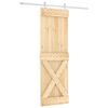 vidaXL Drzwi przesuwne Naturalne i białe 70 x 210 cm