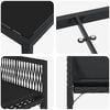 vidaXL Zestaw do jadalni w ogrodzie 9 pcs Czarny polirattan