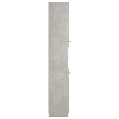 vidaXL Szafka łazienkowa, betonowa szarość, 32x34x188,5 cm