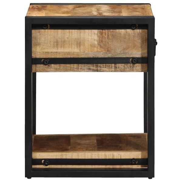 vidaXL Szafka nocna, 40x40x50 cm, lite drewno surowe mango