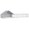 vidaXL 2 szt. srebrny 8 x 2 x 1,9 m Stal ocynkowana