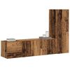 vidaXL Wiszące szafki telewizyjne, 3 szt., stare drewno
