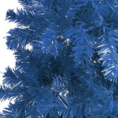 vidaXL Smukła choinka, niebieska, 240 cm