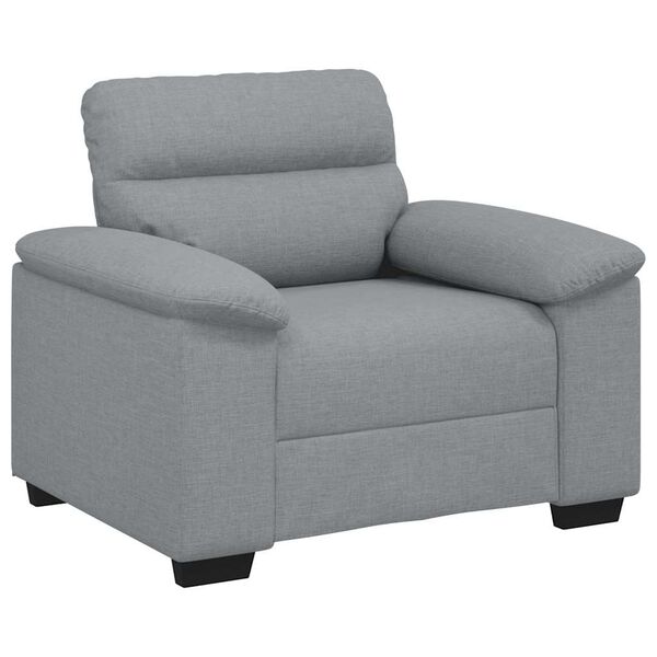 vidaXL Sofa Fotel Jasnoszary 100x81x84 cm Tkanina