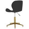 vidaXL Obrotowe krzesła stołowe, 2 szt., czarne, aksamitne